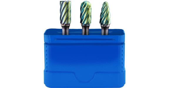 ATORN Hartmetall-Frässtiftsatz 3-teilig grün 10 mm