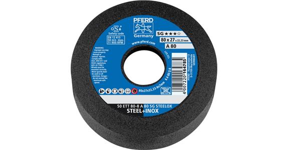 Schleiftopf SG STEELOX ETT 80x8x22,23 mm