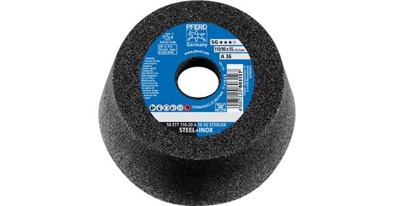 Schleiftopf SG STEELOX ETT 110x20x22,23 mm