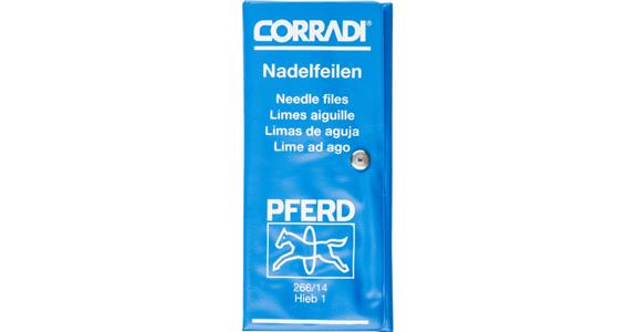 Präzisions-Nadelfeilen-Satz 12-tlg. Rolltasche 140mm Schweizer H1 mittel