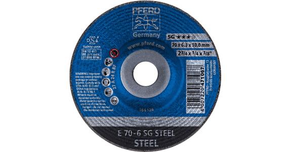 Schruppscheibe SG STEEL E 70x6,3x10 mm