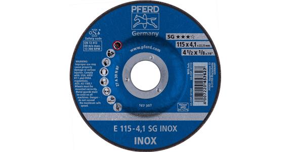 Schruppscheibe SG INOX E 115x4,1x22,23 mm
