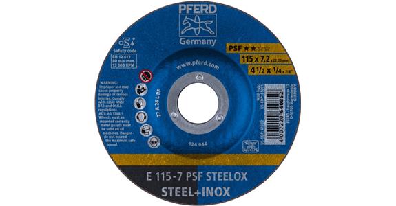 Schruppscheibe PSF STEELOX E 115x7,2x22,23 mm