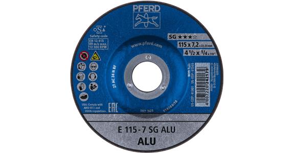 Schruppscheibe SG ALU E 115x7,2x22,23 mm