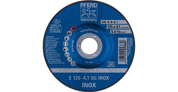 Schruppscheibe SG INOX E 125x4,1x22,23 mm