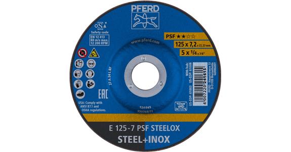 Schruppscheibe PSF STEELOX E 125x7,2x22,23 mm
