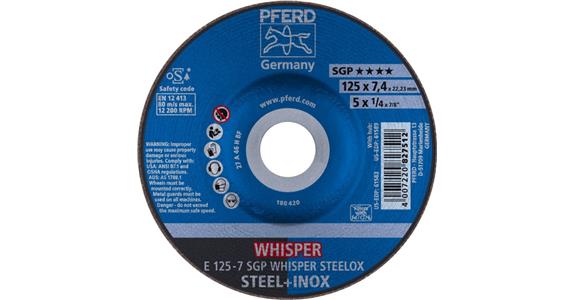 Schruppscheibe SGP STEELOX E 125x7,4x22,23 mm
