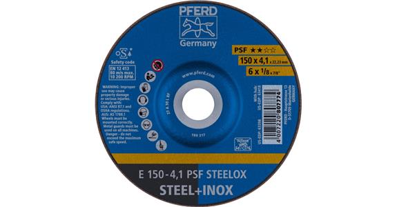 Schruppscheibe PSF STEELOX E 150x4,1x22,23 mm