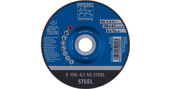 Schruppscheibe SG STEEL E 150x4,1x22,23 mm