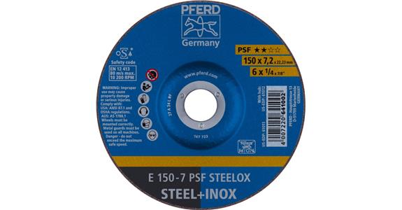 Schruppscheibe PSF STEELOX E 150x7,2x22,23 mm