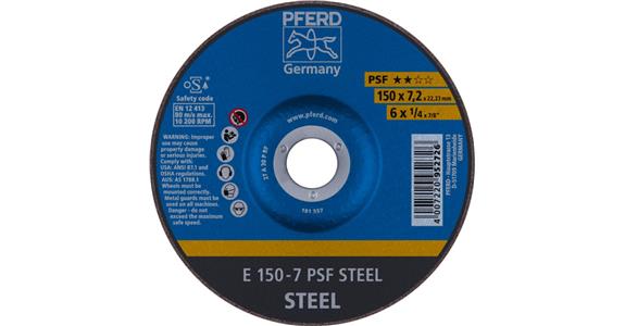 Schruppscheibe PSF STEEL E 150x7,2x22,23 mm