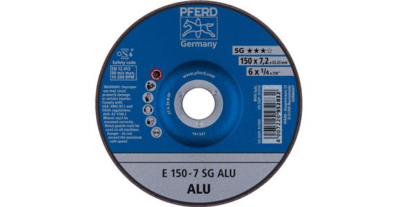 Schruppscheibe SG ALU E 150x7,2x22,23 mm