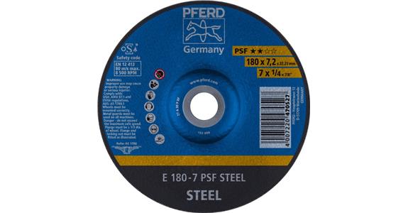 Schruppscheibe PSF STEEL E 180x7,2x22,23 mm