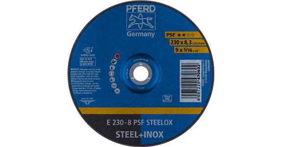 Schruppscheibe PSF STEELOX E 230x8,3x22,23 mm