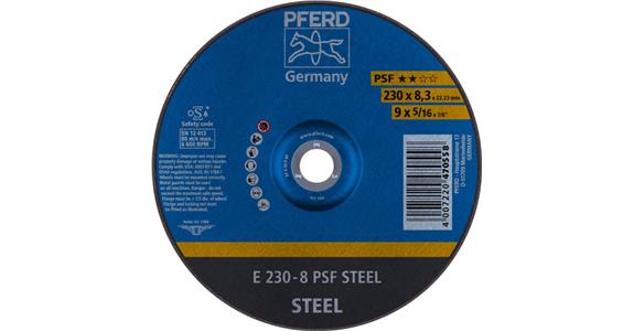 Schruppscheibe PSF STEEL E 230x8,3x22,23 mm