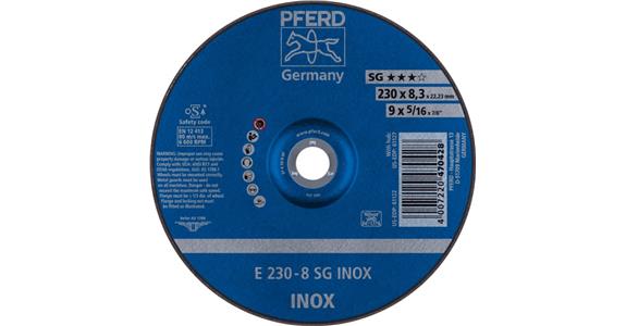 Schruppscheibe SG INOX E 230x8,3x22,23 mm