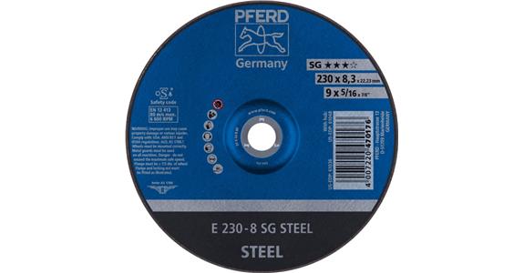 Schruppscheibe SG STEEL E 230x8,3x22,23 mm