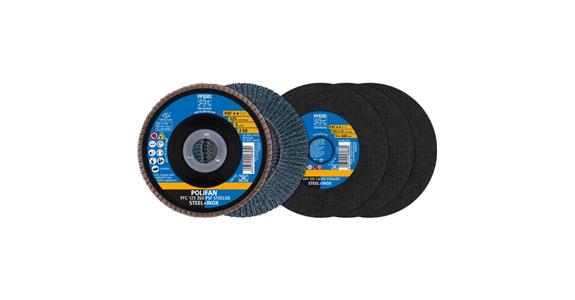 Trenn-/Fächerschleifscheiben-Set PSF STEELOX 125 mm