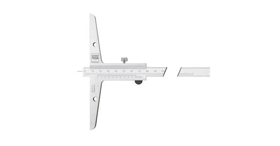 Präzisions-Tiefenmessschieber 0-150 mm mit Messstift Ablesung 0,05mm