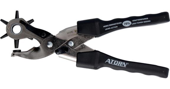 ATORN Hebel-Revolverlochzange 2 bis 4,5 mm